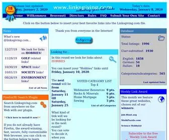 Linksgiving.com(Collecting your best links since 2001) Screenshot