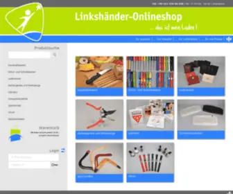 Linkshaender.de(Linkshänder Shop) Screenshot