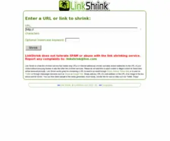 Linkshrink.com(Link Shrink) Screenshot