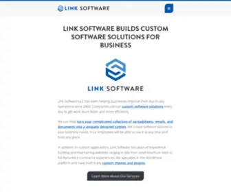 Linksoftwarellc.com(Custom Software & Website Design) Screenshot