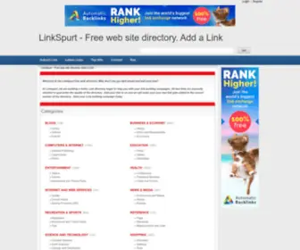 Linkspurt.com(Add a Link) Screenshot