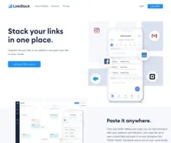 Linkstack.com(All your social media links in one) Screenshot