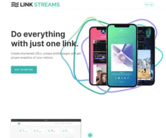 Linkstreams.net(Multiple Bio Links for Instagram) Screenshot