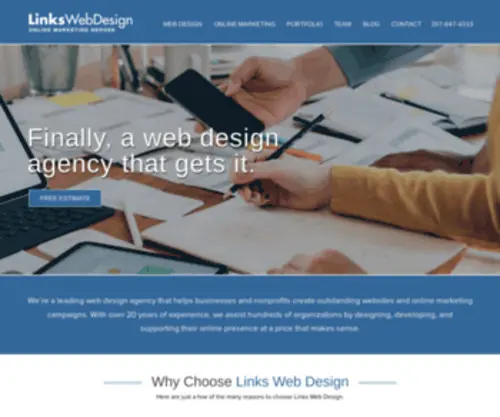 Linkswebdesign.com(Links Web Design) Screenshot