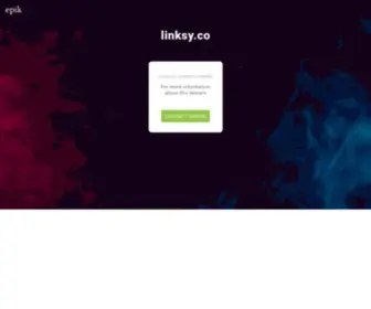 Linksy.co(Contact with domain owner) Screenshot