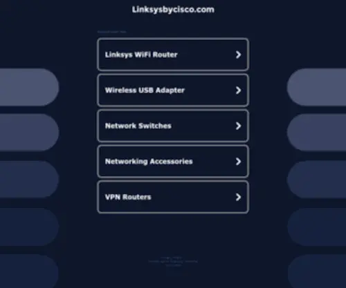 Linksysbycisco.com(Thuisnetwerken) Screenshot