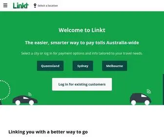 Linkt.com.au(Easier, smarter ways to pay for Australian toll roads) Screenshot