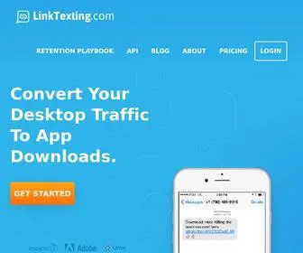 Linktexting.com(Create Text To Download Forms in Seconds) Screenshot
