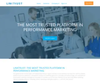 Linktrust.com(#1 Performance Marketing Platform) Screenshot