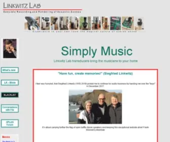 Linkwitzlab.com(Linkwitz Lab) Screenshot