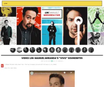 Linmiranda.com(Lin (Manuel) Miranda Fan) Screenshot