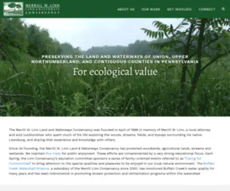 Linnconservancy.org(Merrill W) Screenshot