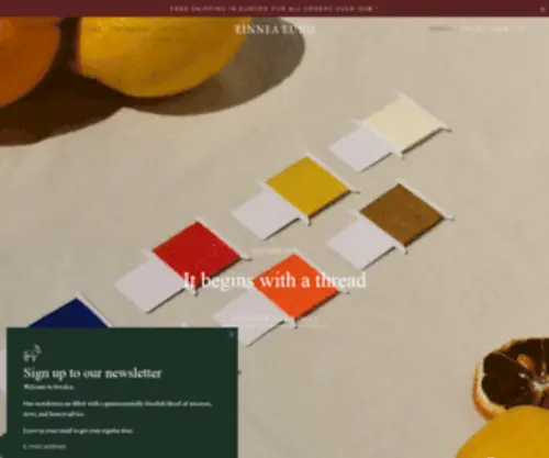 Linnealund.com(CONSCIOUS CASHMERE) Screenshot