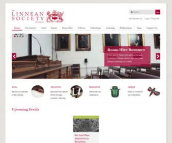 Linnean.org(The Linnean Society of London) Screenshot
