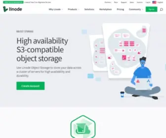 Linodeobjects.com(Storage Solutions) Screenshot