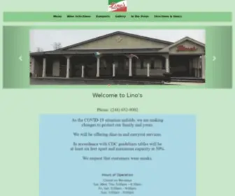 Linosrestaurant.com(Lino’s) Screenshot