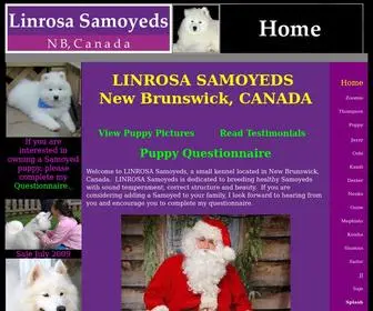 Linrosasamoyeds.com(Linrosa Samoyeds) Screenshot