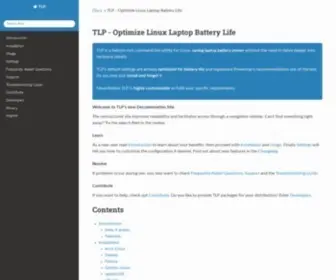 Linrunner.de(TLP 1.6 documentation) Screenshot