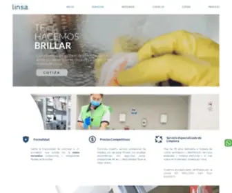Linsa.com.mx(Servicios de limpieza integral) Screenshot