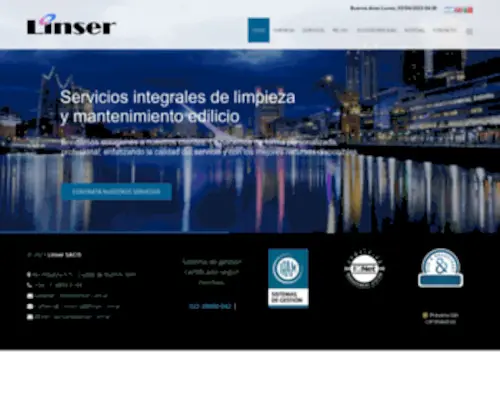 Linser.com.ar(Linser SACIS) Screenshot