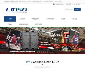 Linsnled.com(Linsn LED) Screenshot