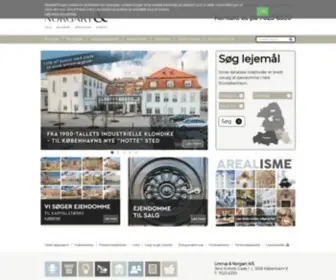 Lintrupnorgart.dk(Erhvervsmægler København) Screenshot