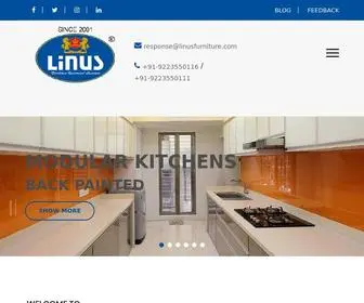 Linusfurniture.com(Modular Kitchens) Screenshot