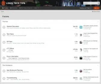 Linustechtips.com(Linus Tech Tips) Screenshot