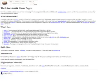 Linux-M68K.org(The Linux/m68k Home Pages) Screenshot