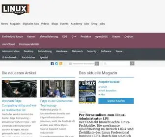 Linux-Magazin.de(Die neuesten artikel lesen sie hier weitere news » das monatlich erscheinende linux) Screenshot