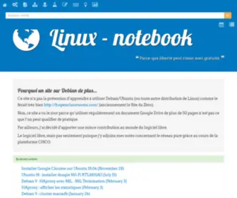 Linux-Note.com(Linux- notebook | Gestion d'utilisateur, command système et procédure pour travailler avec Debian (mostly…)) Screenshot