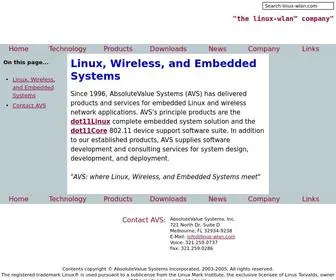 Linux-Wlan.com(AbsoluteValue Systems) Screenshot