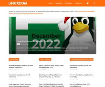 Linux.com(News For Open Source Professionals) Screenshot