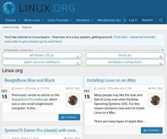 Linux.org(Friendly Linux Forum) Screenshot