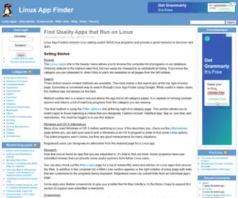 Linuxappfinder.com(Linux App Finder) Screenshot