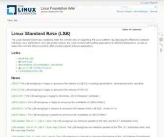 Linuxbase.org(CAS Authentication wanted) Screenshot
