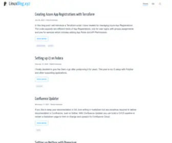 Linuxblog.xyz(Patrick kerwood) Screenshot
