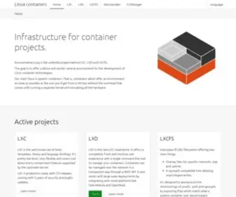 Linuxcontainers.org(Linux Containers) Screenshot