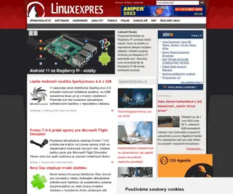 Linuxexpres.cz(Linux E X P R E S) Screenshot