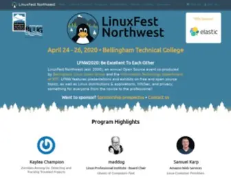 Linuxfestnorthwest.org(LinuxFest Northwest 2020) Screenshot