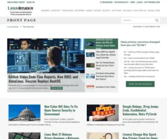 Linuxinsider.com(Open-Source Industry News, Reviews and Information) Screenshot