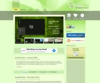 Linuxmint.com(Linux Mint) Screenshot