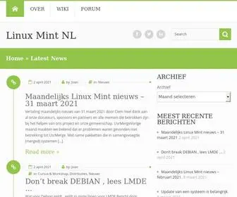 Linuxmintnl.nl(Linux Mint NL) Screenshot