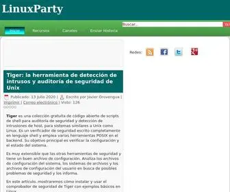 Linuxparty.es(Noticias de Linux y tecnología) Screenshot