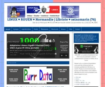 Linuxrouen.fr(LINUX ROUEN Normandie) Screenshot