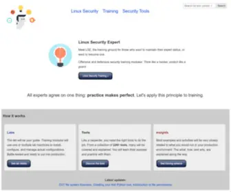 Linuxsecurity.expert(Where experts are trained) Screenshot