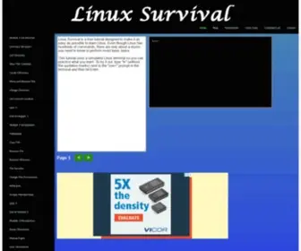 Linuxsurvival.com(Linux Survival) Screenshot
