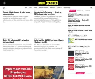 Linuxteacher.com(Linux Teacher) Screenshot