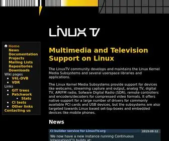 Linuxtv.org(Television with Linux) Screenshot