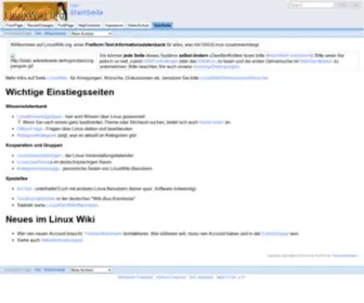 Linuxwiki.de(Linux Wiki und Freie Software) Screenshot